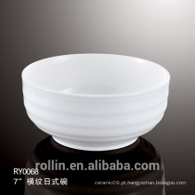 Chaozhou tigela de cerâmica por atacado, tigela de porcelana branca, tigela de alta qualidade